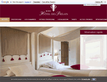 Tablet Screenshot of hoteldesprelats.com